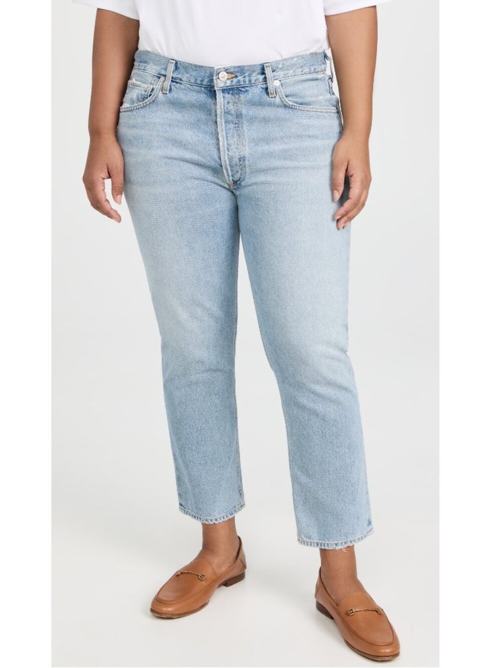 NWT Citizens of Humanity Charlotte Crop in Hot Spring High Rise Straight Jean 34